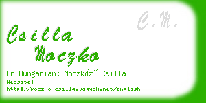 csilla moczko business card